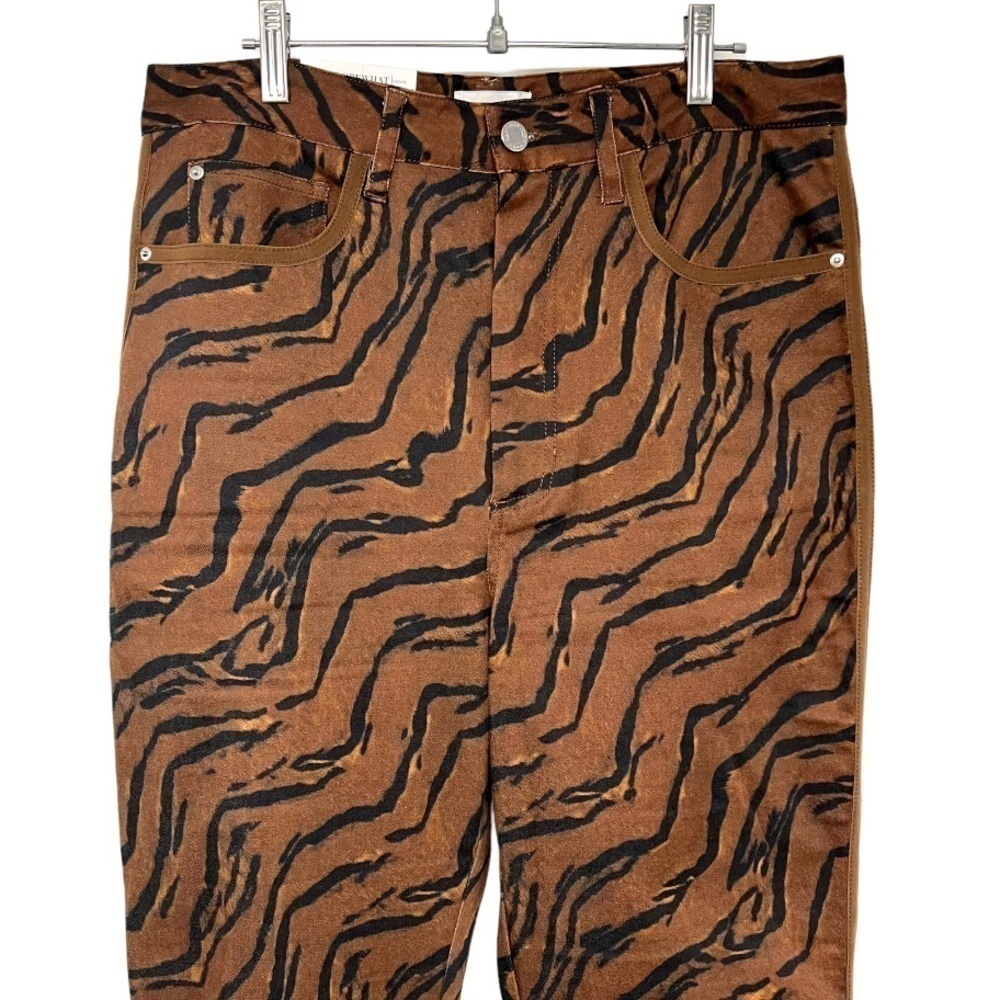 We Wore What Tiger Piped Stiletto Split Hem Iconic Denim Jeans Women’s 31 - Picture 8 of 16